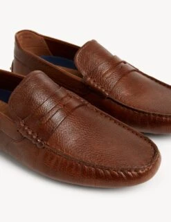 Leather Slip-On Driving Shoes 6 Leather Slip-On Driving Shoes -Marksandspencer Sale Store SD 03 T03 2188 VS X EC 1