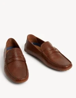 Leather Slip-On Driving Shoes 5 Leather Slip-On Driving Shoes -Marksandspencer Sale Store SD 03 T03 2188 VS X EC 90
