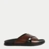Leather Slip-On Sandals -Marksandspencer Sale Store SD 03 T03 2215 N0 X EC 0