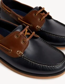 Wide Fit Leather Deck Shoes -Marksandspencer Sale Store SD 03 T03 2900W F4 X EC 1