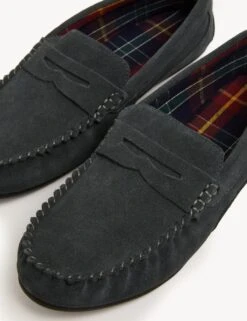 Suede Moccasin Slippers -Marksandspencer Sale Store SD 03 T03 4131S E2 X EC 1