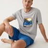 Pure Cotton Palm Tree Pyjama Set -Marksandspencer Sale Store SD 03 T07 0024 E4 X EC 0