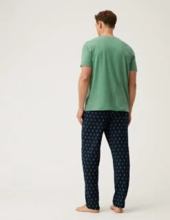 Pure Cotton Hummingbird Print Pyjama Set -Marksandspencer Sale Store SD 03 T07 0514 J4 X EC 1