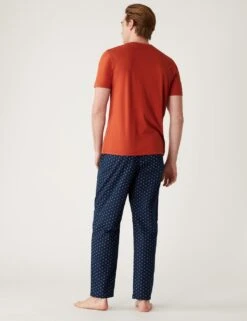 Pure Cotton Mosaic Print Pyjama Set -Marksandspencer Sale Store SD 03 T07 0518 P4 X EC 1