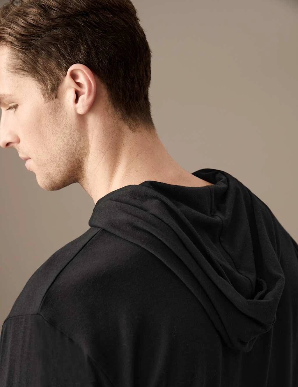 Supima® Cotton Blend Jersey Hoodie 3 Supima® Cotton Blend Jersey Hoodie - Image 3