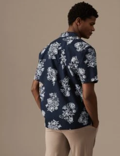 Cotton Rich Floral Print Pyjama Top -Marksandspencer Sale Store SD 03 T07 1266A F4 X EC 2