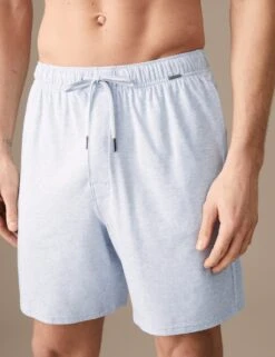 Cotton Blend Pyjama Shorts 7 Cotton Blend Pyjama Shorts -Marksandspencer Sale Store SD 03 T07 1273A Z7 X EC 1