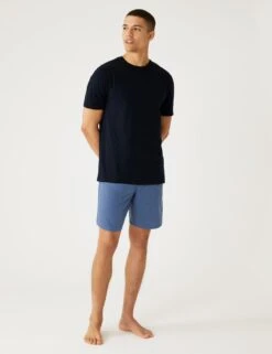 Cotton Rich Marl Effect Pyjama Set