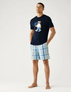 Pure Cotton Big Bear Graphic Pyjama Set -Marksandspencer Sale Store SD 03 T07 2187 F4 X EC 1