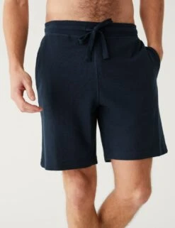 Cotton Supersoft Waffle Loungewear Shorts -Marksandspencer Sale Store SD 03 T07 3223 F3 X EC 2