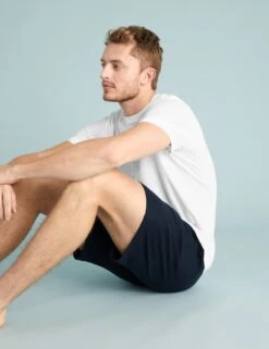 Cotton Supersoft Waffle Loungewear Shorts -Marksandspencer Sale Store SD 03 T07 3223 F3 X EC 8