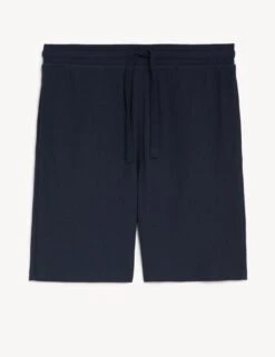 Cotton Supersoft Waffle Loungewear Shorts -Marksandspencer Sale Store SD 03 T07 3223 F3 X EC 90