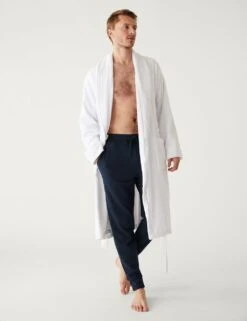 Cotton Supersoft Waffle Loungewear Bottoms -Marksandspencer Sale Store SD 03 T07 3224 F3 X EC 3