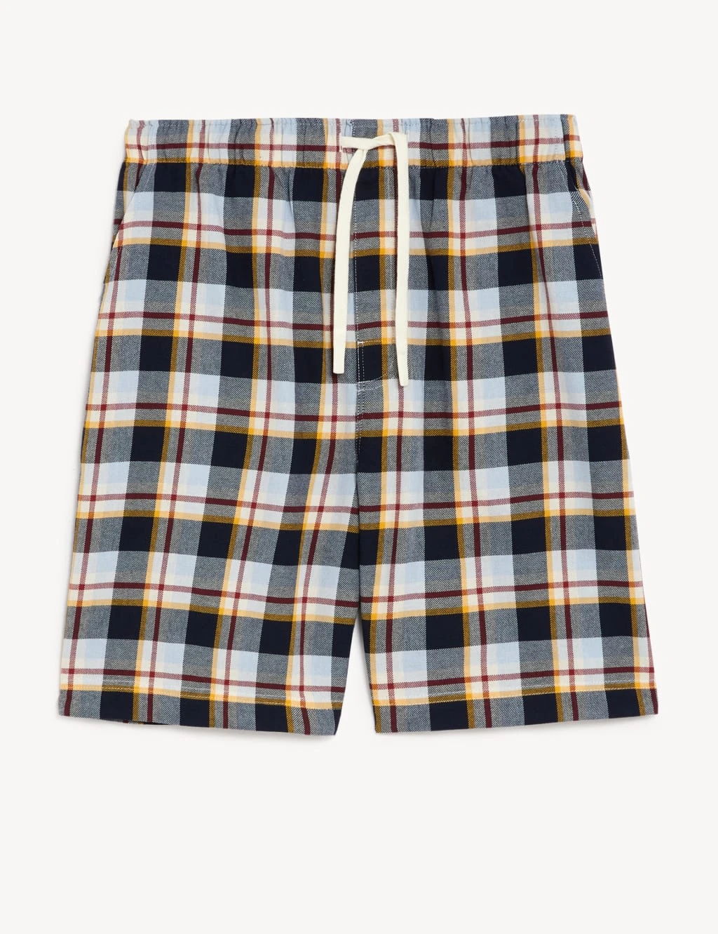 Pure Cotton Checked Loungewear Shorts 2 Pure Cotton Checked Loungewear Shorts - Image 2