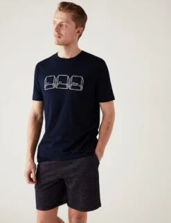 Pure Cotton Computer Graphic Loungewear Top