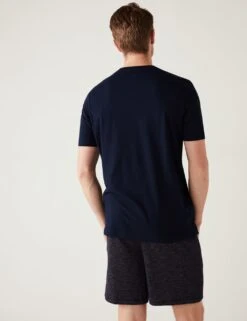 Pure Cotton Computer Graphic Loungewear Top -Marksandspencer Sale Store SD 03 T07 3411 F3 X EC 2