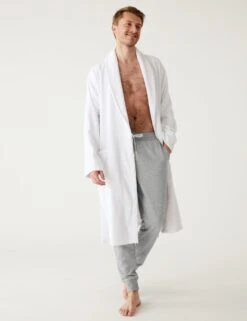 Pure Cotton Cuffed Loungewear Bottoms -Marksandspencer Sale Store SD 03 T07 3419 T4 X EC 2