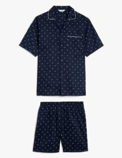Pure Cotton Polka Dot Pyjama Set -Marksandspencer Sale Store SD 03 T07 4820 F4 X EC 90