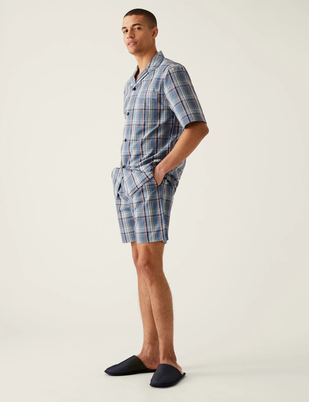 Pure Cotton Checked Pyjama Set 1 Pure Cotton Checked Pyjama Set