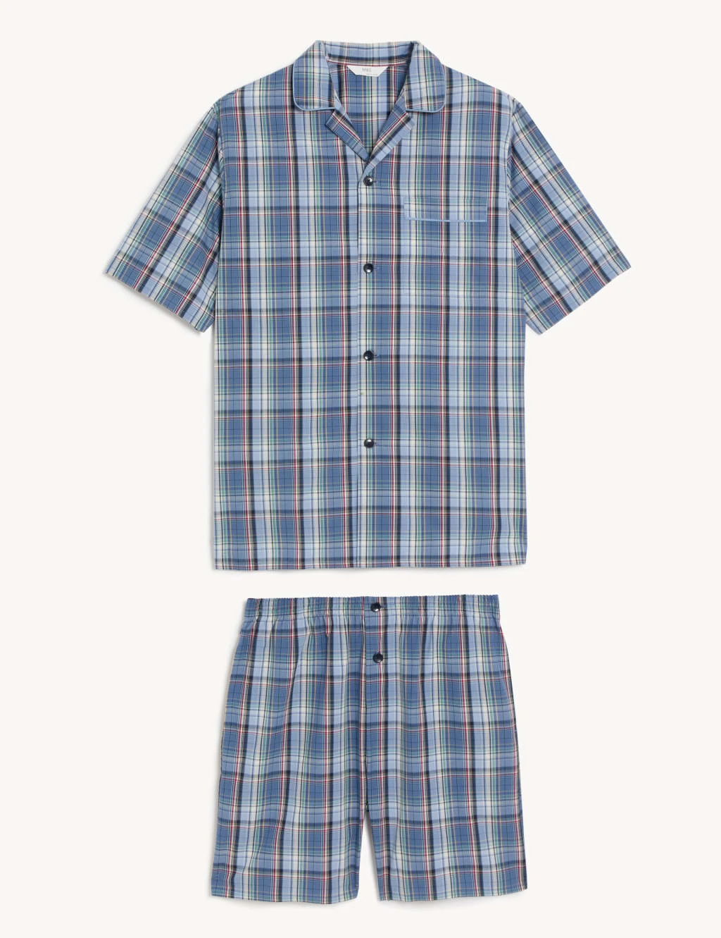 Pure Cotton Checked Pyjama Set 2 Pure Cotton Checked Pyjama Set - Image 2