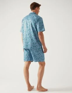 Pure Cotton Cactus Print Pyjama Set -Marksandspencer Sale Store SD 03 T07 4823 E4 X EC 1