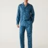 Pure Cotton Palm Print Pyjama Set -Marksandspencer Sale Store SD 03 T07 4824 E4 X EC 0