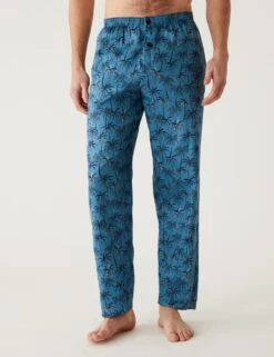 Pure Cotton Palm Print Pyjama Set -Marksandspencer Sale Store SD 03 T07 4824 E4 X EC 3