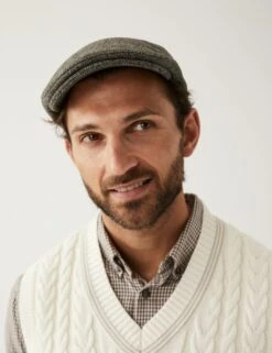 Wool Blend Flat Cap With Thermowarmth™