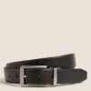 Leather Reversible Textured Belt -Marksandspencer Sale Store SD 03 T09 3218 YN X EC 90