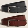 2pk Leather Belts -Marksandspencer Sale Store SD 03 T09 3250 NY X EC 90