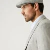 Linen Blend Checked Flat Cap -Marksandspencer Sale Store SD 03 T09 3607 T4 X EC 0