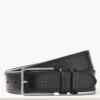 Leather Stitch Detail Belt -Marksandspencer Sale Store SD 03 T09 4531M Y0 X EC 90