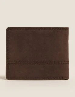 Leather Bi-Fold Cardsafe™ Wallet -Marksandspencer Sale Store SD 03 T09 7202 N0 X EC 1