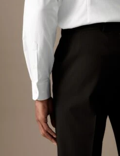 Slim Fit Easy Iron Cotton Rich Shirt -Marksandspencer Sale Store SD 03 T11 0776A Z0 X EC 4