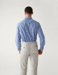Regular Fit Non Iron Pure Cotton Shirt -Marksandspencer Sale Store SD 03 T11 1233U F4 X EC 2