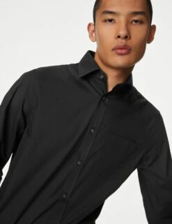 3pk Tailored Fit Long Sleeve Shirts -Marksandspencer Sale Store SD 03 T11 2271T Y0 X EC 1