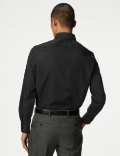 3pk Tailored Fit Long Sleeve Shirts -Marksandspencer Sale Store SD 03 T11 2271T Y0 X EC 3