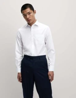 3pk Regular Fit Long Sleeve Shirts -Marksandspencer Sale Store SD 03 T11 2332 Z0 X EC 3