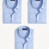 3pk Slim Fit Easy Iron Long Sleeve Shirts -Marksandspencer Sale Store SD 03 T11 2529S E0 X EC 0