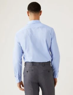 3pk Slim Fit Easy Iron Long Sleeve Shirts -Marksandspencer Sale Store SD 03 T11 2529S E0 X EC 2
