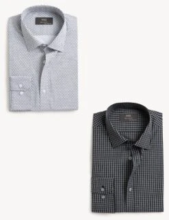 2pk Regular Fit Long Sleeve Shirts