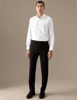 Regular Fit Easy Iron Textured Pure Cotton Shirt