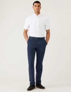 Regular Fit Cotton Rich Striped Shirt -Marksandspencer Sale Store SD 03 T11 6142 Z4 X EC 1