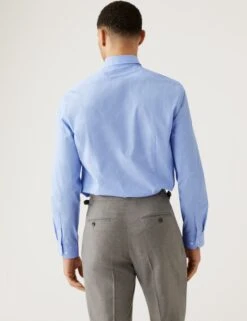 Slim Fit Cotton Rich Striped Shirt -Marksandspencer Sale Store SD 03 T11 6163S E1 X EC 2