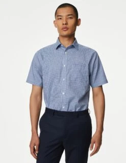 Regular Fit Non Iron Pure Cotton Shirt -Marksandspencer Sale Store SD 03 T11 8727 F4 X EC 2