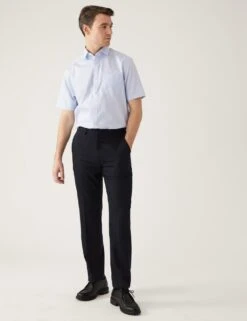 Regular Fit Pure Cotton Non Iron Striped Shirt -Marksandspencer Sale Store SD 03 T11 8730 E1 X EC 1