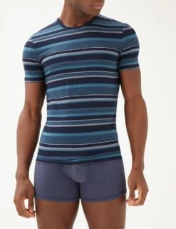 Premium Cotton Blend Striped Vest