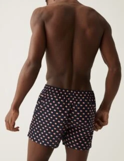 3pk Pure Cotton Fish Print Woven Boxers -Marksandspencer Sale Store SD 03 T14 3918 F0 X EC 1
