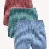 3pk Pure Cotton Geometric Woven Boxers -Marksandspencer Sale Store SD 03 T14 3921 ZZ X EC 0