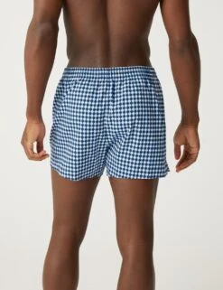 3pk Pure Cotton Geometric Woven Boxers -Marksandspencer Sale Store SD 03 T14 3921 ZZ X EC 1